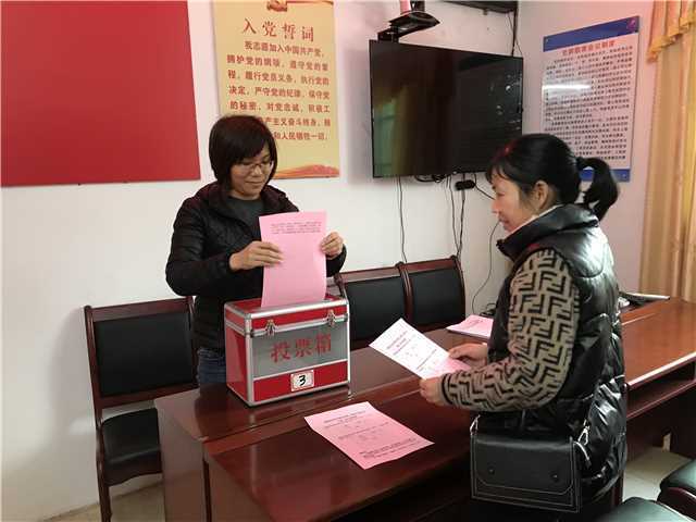 云浮云安区富林居委投票现场。